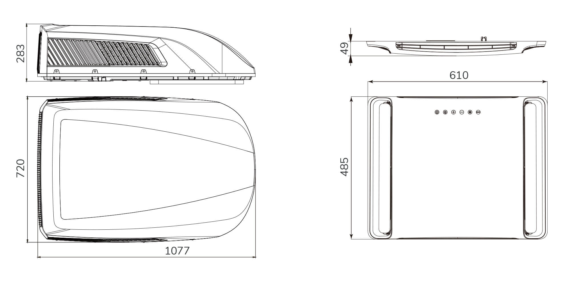 Dimenzije Gree Go Cool